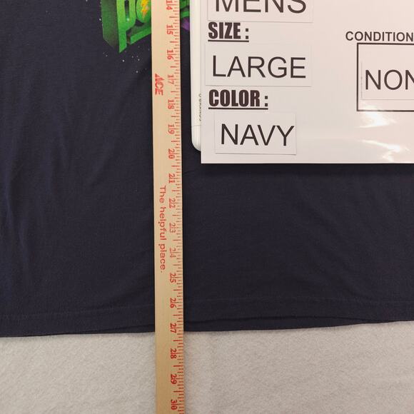 Mighty Morphin Power Rangers Casual Graphic Pullover T Shirt Mens Size L Navy - Picture 8 of 9